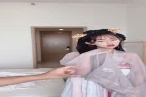 绝美汉服步摇女神  背景图片