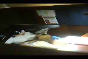 【大学自习室榨精】情绪稳定的学长，学姐动不动就看门口怕被发现，结果被门窗偷拍，男主发现镜头吓得停拍了  背景图片