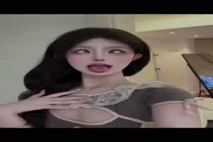 【抖音顶级精神小妹p酱】拥有20w粉丝的网红，在抖音只能看到她穿衣服样子，推特却能看到她全裸跳舞！  背景图片