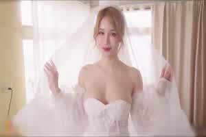 婚纱的小姐姐啪啪竟然拍的那么唯美  背景图片